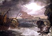 George Carter Oil painting of the East Indiaman Sweden oil painting artist